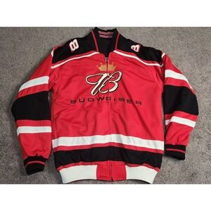 Budweiser Dale Jr #8 jacket Chase authentics mens sz Med reversible full zip